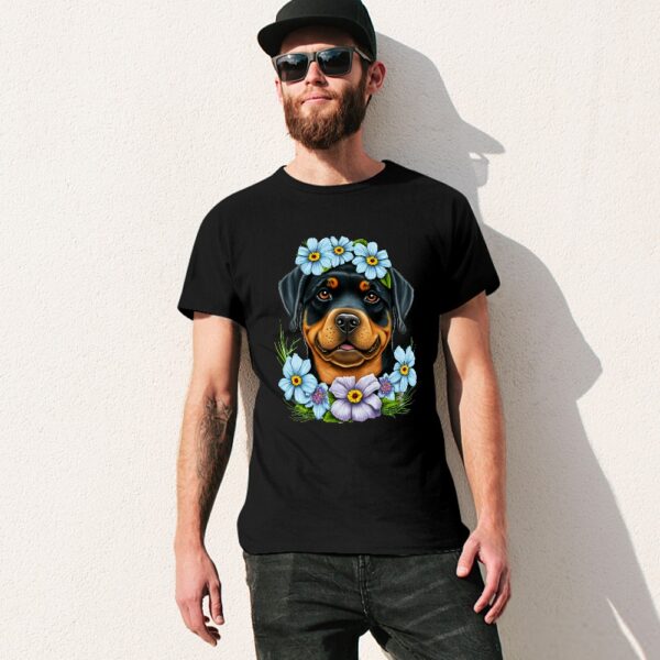 Rottweiler Dog Men's T-shirt - Image 4