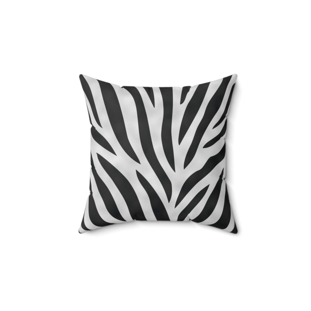 Zebra Print Throw Pillow - Stylish Home Decor