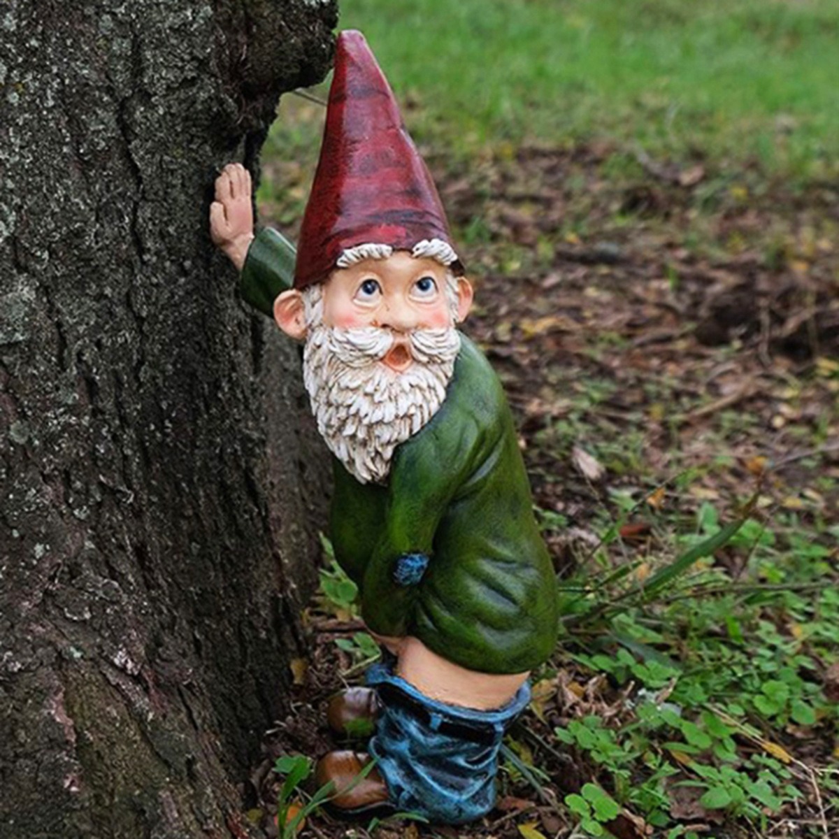 Garden Gnome Watering Tree