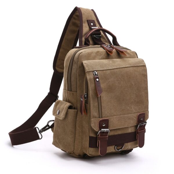 Cotton Canvas Multifunction Backpack - Image 9