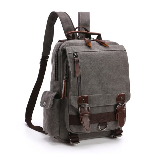Cotton Canvas Multifunction Backpack - Image 20