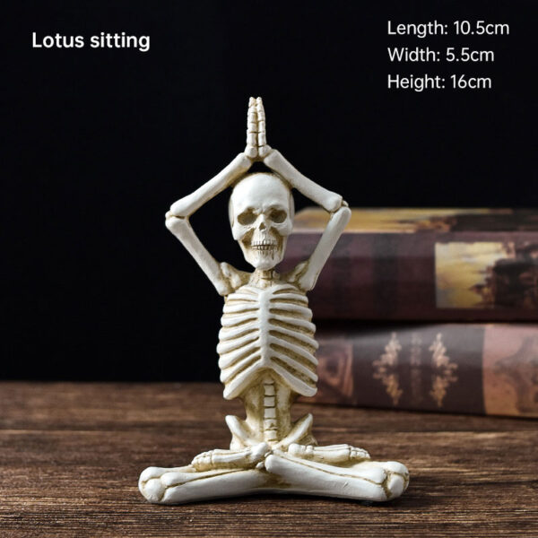 Skull Yoga Resin Figurine - Image 6