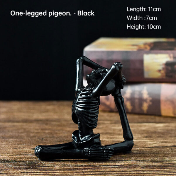 Skull Yoga Resin Figurine - Image 11