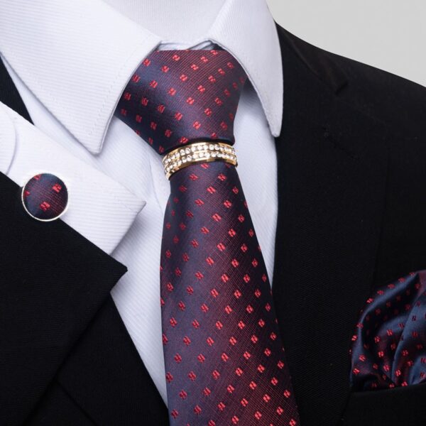 Tie Handkerchief and Cufflinks Set - Image 10