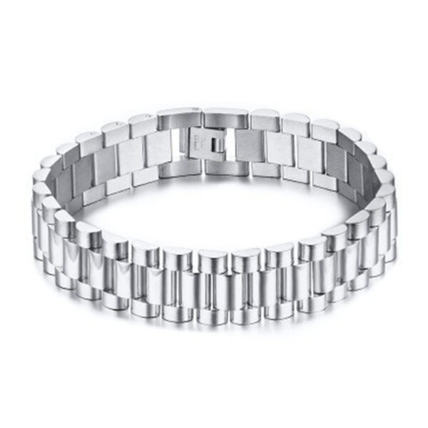 High Polished Stainless Steel Bracelet - Image 2