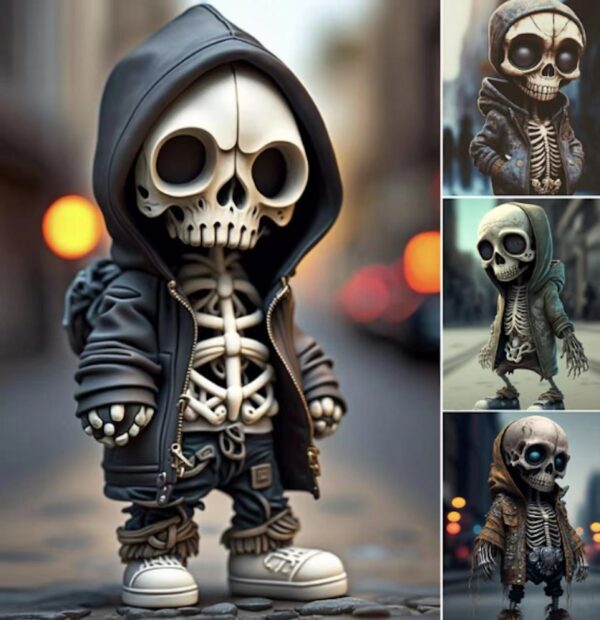 Cool Skeleton Resin Figurines