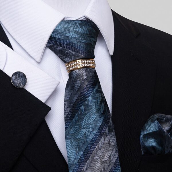 Tie Handkerchief and Cufflinks Set - Image 14