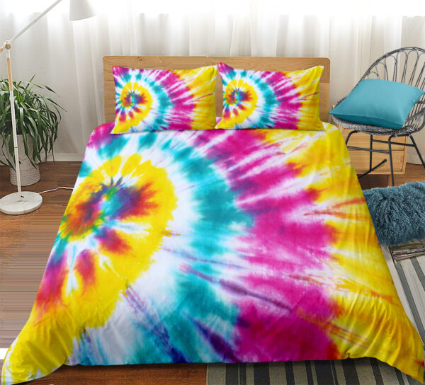 Color Tie Dye Three or Four Piece Bedding Sets - Image 4