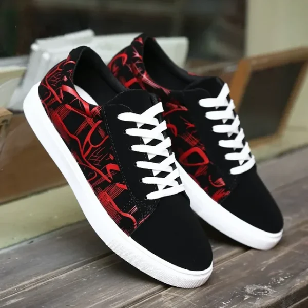Graffiti Design Canvas Shoes - Image 6