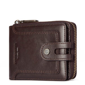 RFID Anti-Theft Cowhide Leather Wallet
