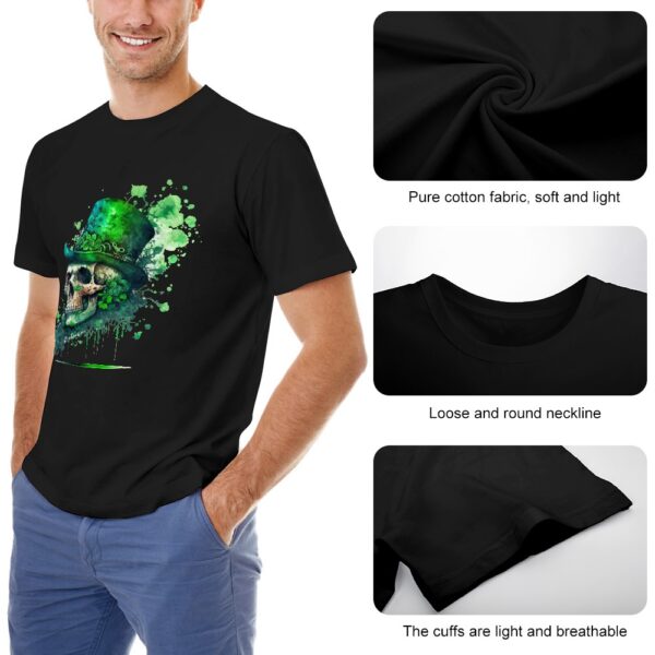 St Patrick's Day Skull T-shirt - Image 7