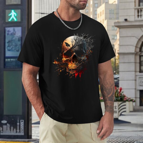 Skull Men's T-shirt 100% cotton - Image 5