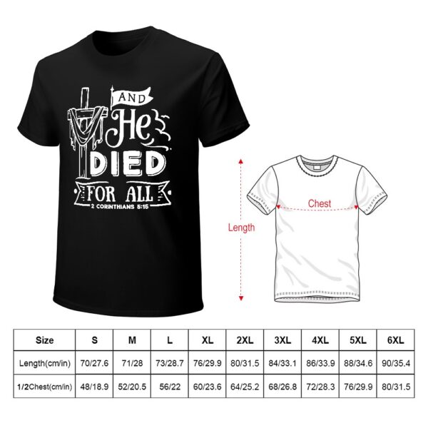 And He Died For All Men's T-shirt - Image 6