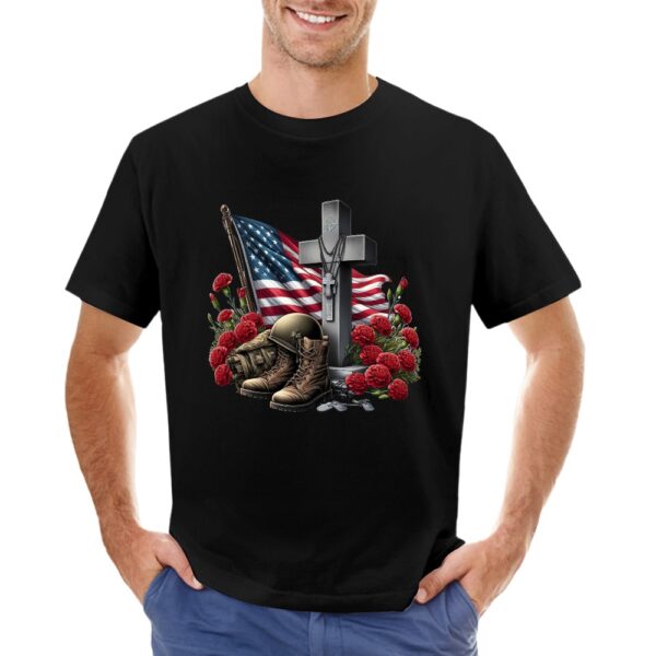 Cross Memorial Men's T-shirt - Image 3