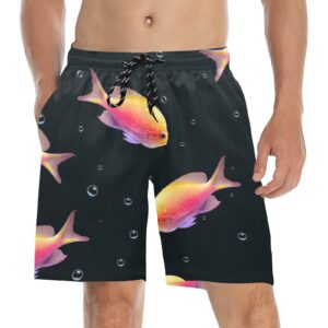 Fishy Men's Mid-Length Beach Shorts