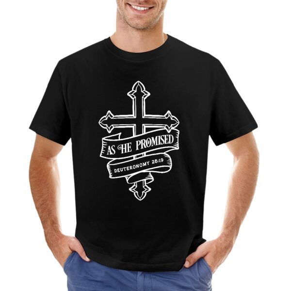 As He Promised Men's T-shirt - Image 3