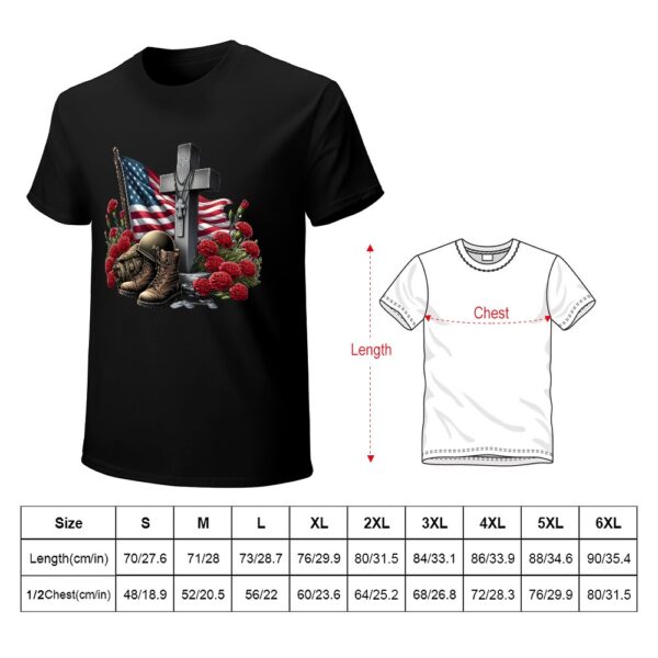 Cross Memorial Men's T-shirt - Image 6