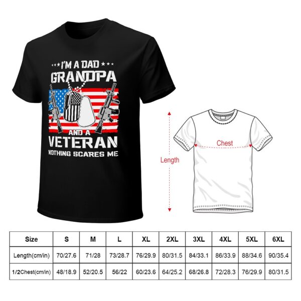 A Dad Grandpa And A Veteran T-shirt - Image 6