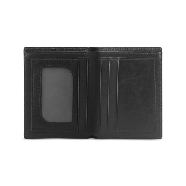Green Denim Look Leather Wallet - Image 4