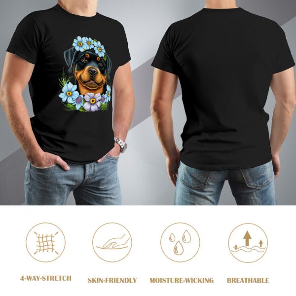 Rottweiler Dog Men's T-shirt - Image 8