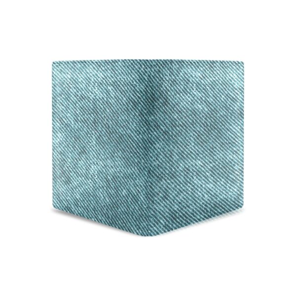Green Denim Look Leather Wallet - Image 3