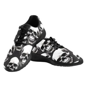 Skull Print Athletic Shoes