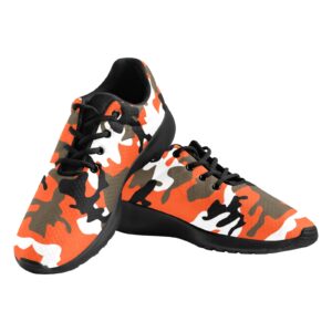 Orange Camo Athletic Shoes