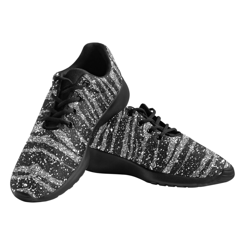 Zebra Print Athletic Shoes