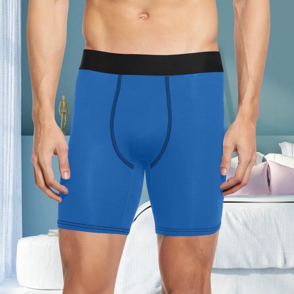 Long Leg Boxer Briefs - Dark Slate Blue