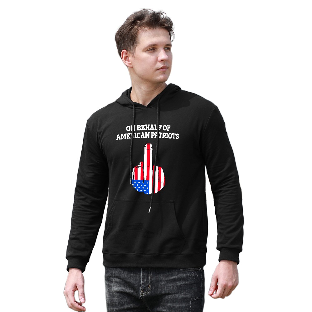 On Behalf Of American Patriots Hooded Sweatshirt