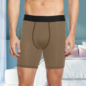 Long Leg Boxer Briefs - Saddle Brown
