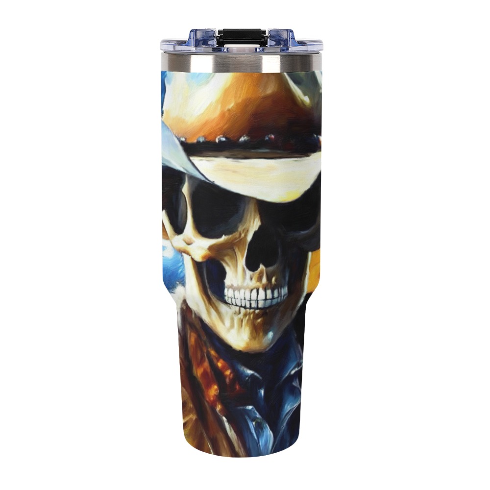 Cowboy Skull 40oz Tumbler