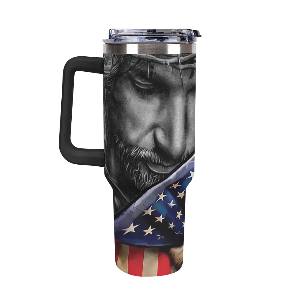 God Flag 40oz Tumbler