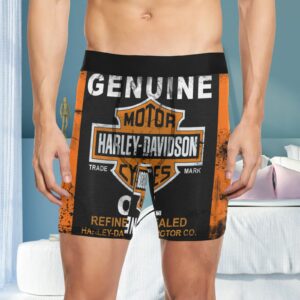 HD Motor Oil Long Leg Boxer Briefs