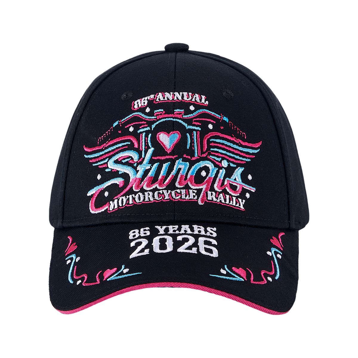 Sturgis 2026 Hat 86th Motorcycle Rally Cap Motorcycle With Wings Design Adjustable