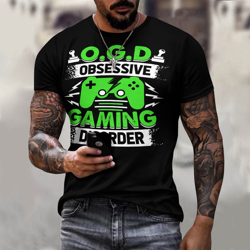 Obsessive Gaming Disorder Men’s Cotton T-shirt