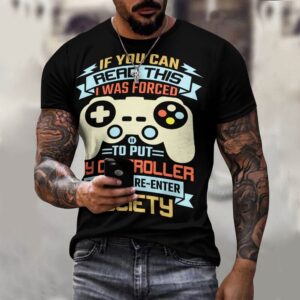 I Was Force To Put My Controller Down Men's Cotton T-shirt