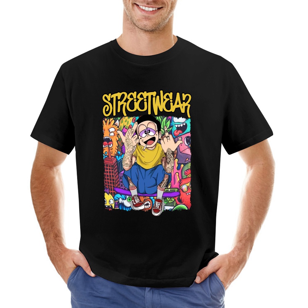 Streetwear Pure Cotton Men's T-shirt - Image 8