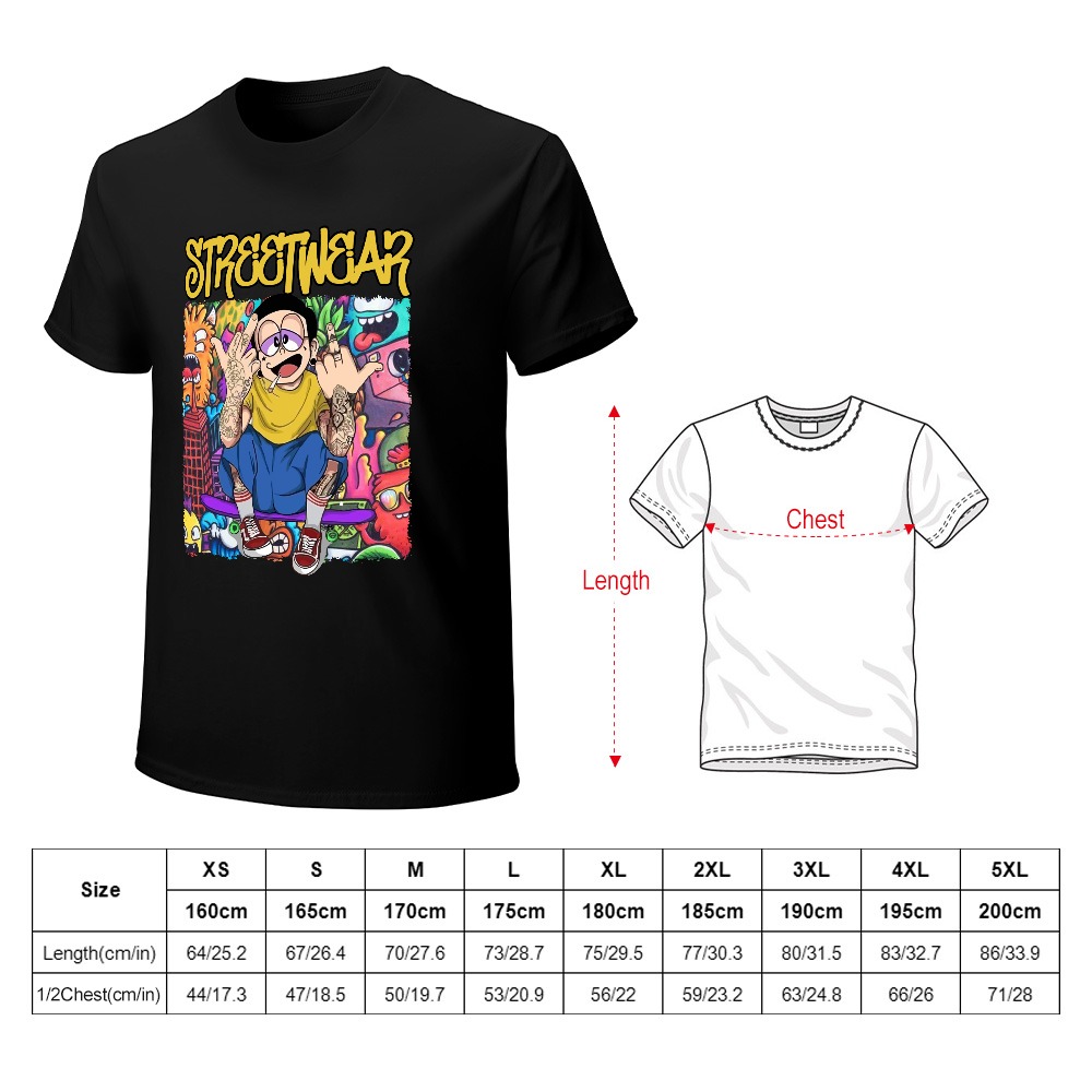 Streetwear Pure Cotton Men's T-shirt - Image 2